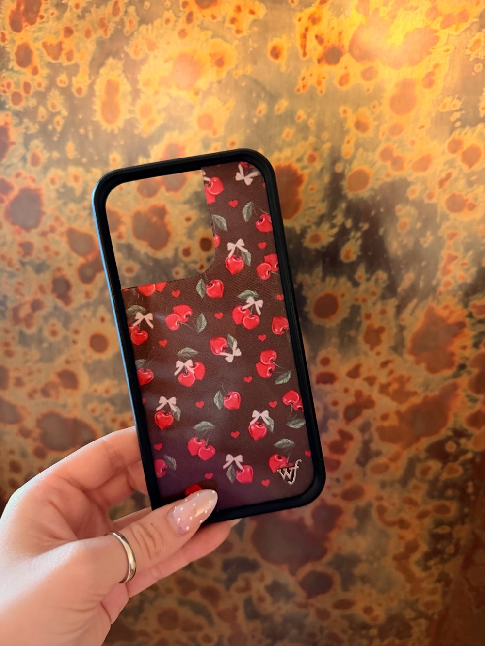Red Cherry Wildflower IPhone 14 Pro Case